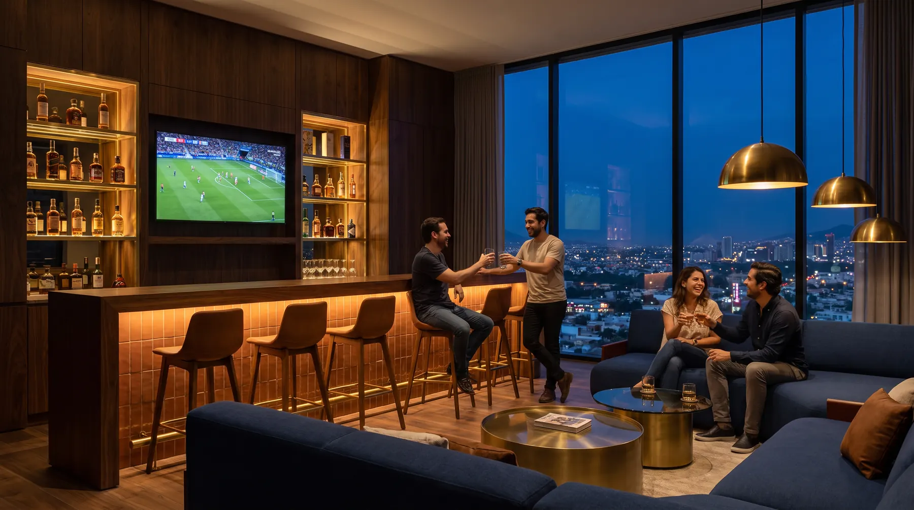 Sport bar de noche